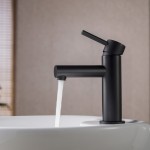 Bath Faucet Single Handle Lavatory Faucet - Matte Black