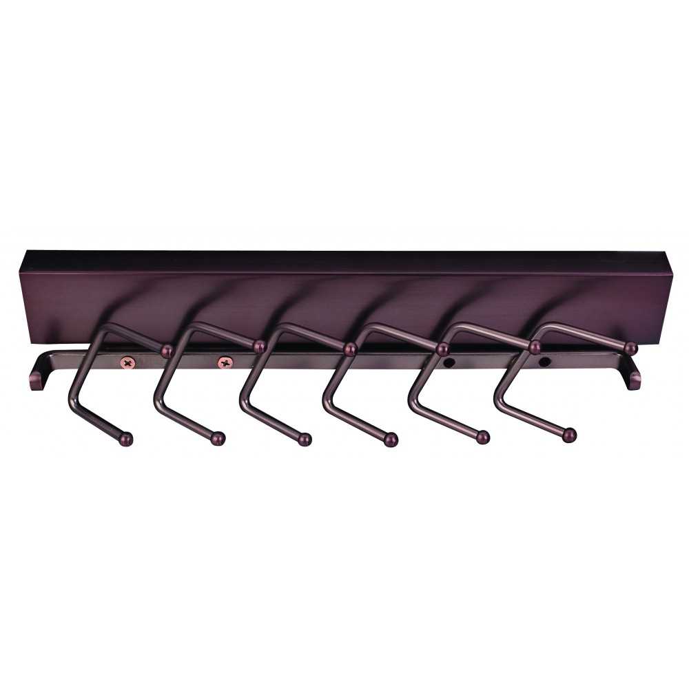 Brushed Oil Rubbed Bronze 12" Sliding Tie Rack