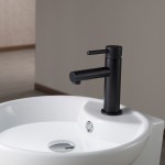 Bath Faucet Single Handle Lavatory Faucet - Matte Black