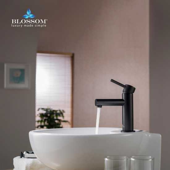 Bath Faucet Single Handle Lavatory Faucet - Matte Black