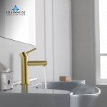 Bath Faucet Single Handle Lavatory Faucet - Brush Gold