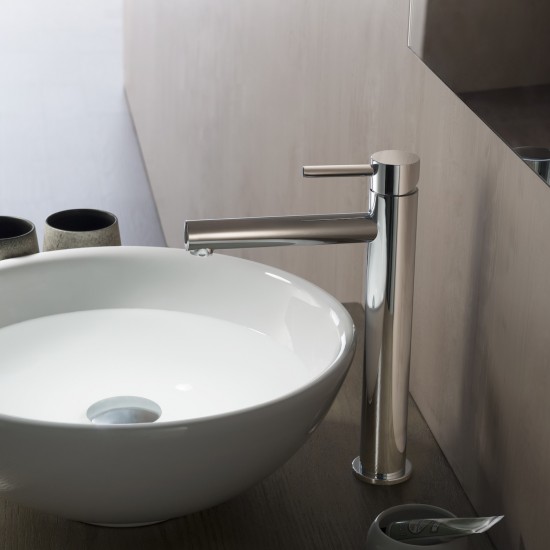 Bath Faucet Single Handle Lavatory Faucet - Chrome