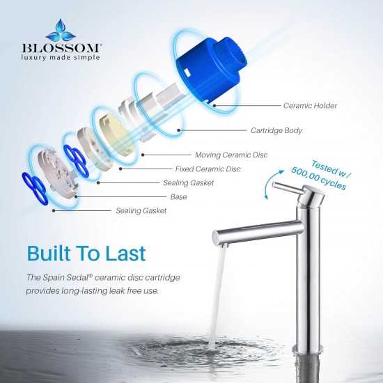 Bath Faucet Single Handle Lavatory Faucet - Chrome