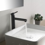 Bath Faucet Single Handle Lavatory Faucet - Matte Black