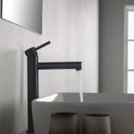 Bath Faucet Single Handle Lavatory Faucet - Matte Black