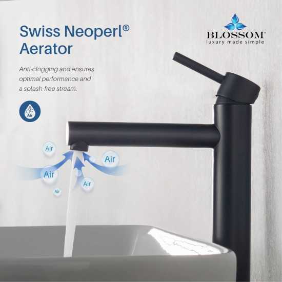 Bath Faucet Single Handle Lavatory Faucet - Matte Black