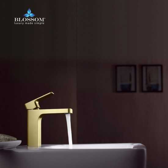 Bath Faucet Single Handle Lavatory Faucet - Brush Gold