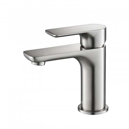 Bath Faucet Single Handle Lavatory Faucet - Brush Nickel