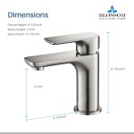 Bath Faucet Single Handle Lavatory Faucet - Brush Nickel