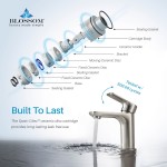 Bath Faucet Single Handle Lavatory Faucet - Brush Nickel