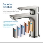 Bath Faucet Single Handle Lavatory Faucet - Brush Nickel