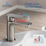 Bath Faucet Single Handle Lavatory Faucet - Brush Nickel