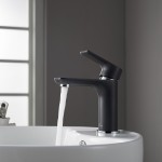 Bath Faucet Single Handle Lavatory Faucet - Chrome / Matte Black