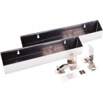 14-13/16" Stainless Tipout 2 Tray Set