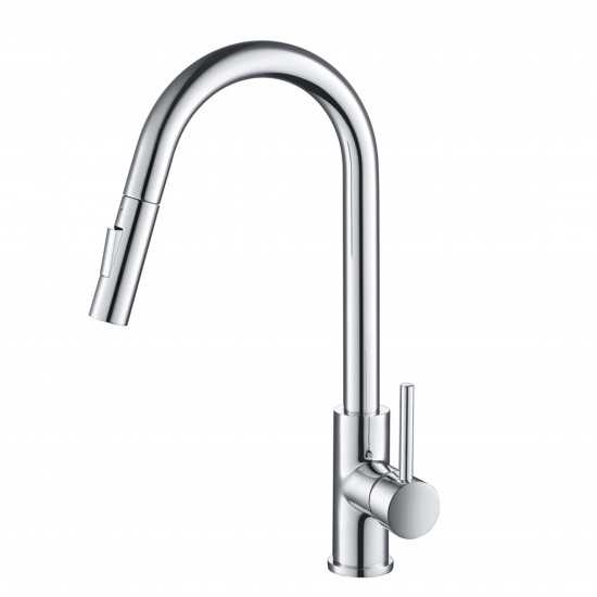 Kitchen Faucet Single Handle Pull Down Kitchen Faucet - Chrome