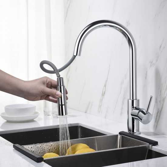 Kitchen Faucet Single Handle Pull Down Kitchen Faucet - Chrome