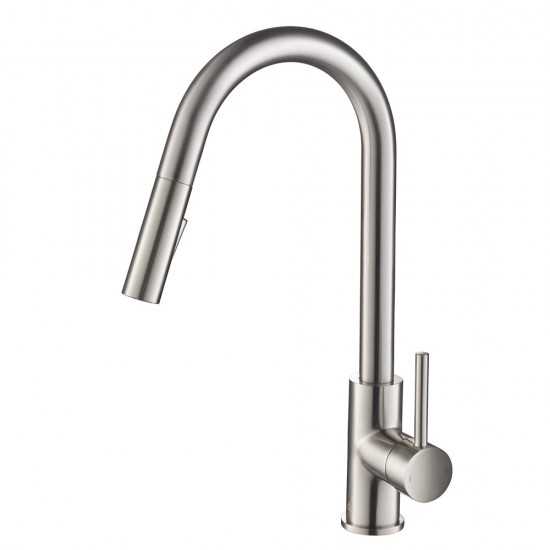 Kitchen Faucet Single Handle Pull Down Kitchen Faucet - Brush Nickel