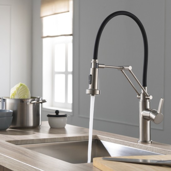 Kitchen Faucet Single Handle Pull Out Kitchen Faucet - Brush Nickel