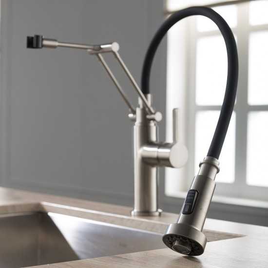 Kitchen Faucet Single Handle Pull Out Kitchen Faucet - Brush Nickel