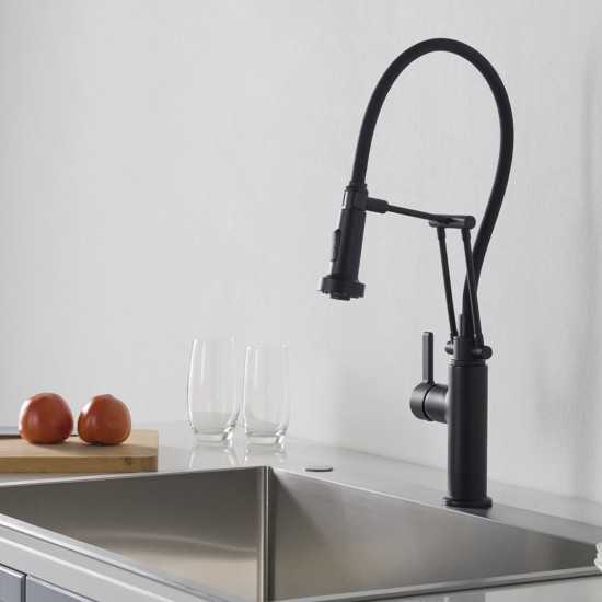 Kitchen Faucet Single Handle Pull Out Kitchen Faucet - Matte Black