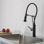 Kitchen Faucet Single Handle Pull Out Kitchen Faucet - Matte Black