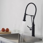 Kitchen Faucet Single Handle Pull Out Kitchen Faucet - Matte Black