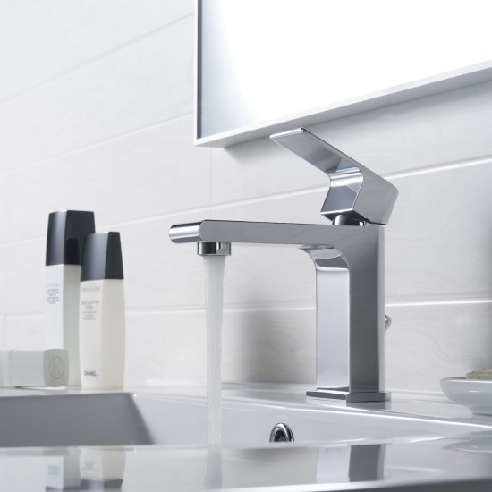 Bath Faucet Single Handle Lavatory Faucet - Chrome