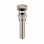 Accessory 1-1/4" Brass Pop up with Overflow -Brush Nickel