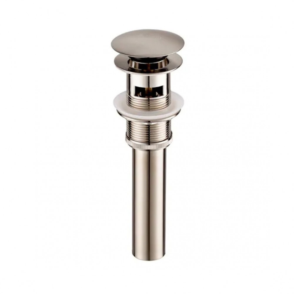 Accessory 1-1/4" Brass Pop up with Overflow -Brush Nickel