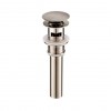 Accessory 1-1/4" Brass Pop up with Overflow -Brush Nickel