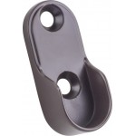 Dark Bronze Mounting Bracket for Oval Closet Rod Screw-in Type