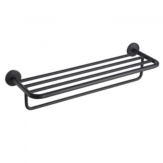 Accessory Towel Rack - Matte Black