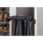 Satin Nickel 18'' Pant Rack for 14" Deep Closet System