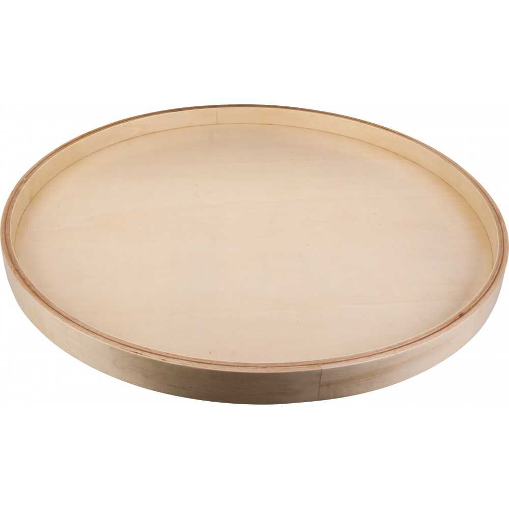 20" Round Banded Lazy Susan with Swivel Preinstalled