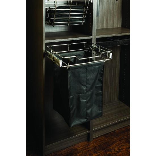 Chrome 14" Pullout Hamper