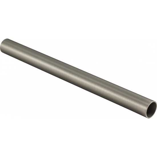 Satin Nickel 1-5/16" Diameter x 8' Round Aluminum Closet Rod