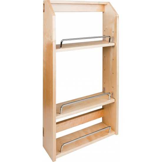 9-1/2" x 4" x 24" Adjustable Spice Rack for 15" Wall Cabinet