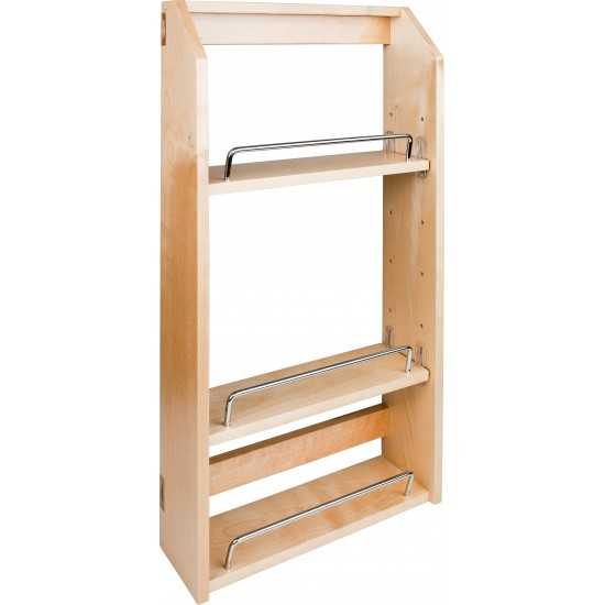 15-1/2" x 4" x 24" Adjustable Spice Rack for 21" Wall Cabinet