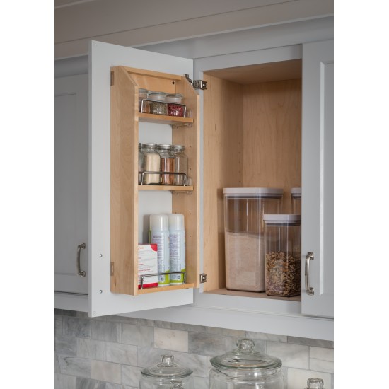 15-1/2" x 4" x 24" Adjustable Spice Rack for 21" Wall Cabinet