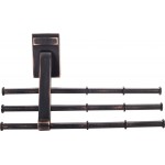 Brushed Oil Rubbed Bronze Screw Mounted Tri-Level Tie Organizer