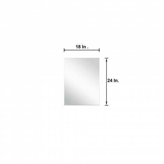 Lafarre 24" Rustic Acacia Bathroom Vanity, White Quartz Top, White Square Sink, and 18" Frameless Mirror