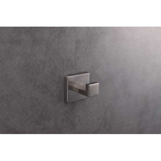 Bagno Lucido Stainless Steel Robe Hook - Satin Nickel