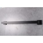 Bagno Lucido Stainless Steel 24" Towel Bar - Matte Black