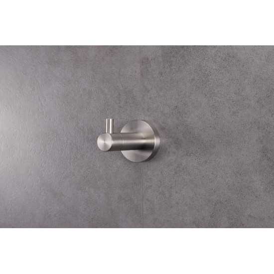 Bagno Nera Stainless Steel Robe Hook - Satin Nickel