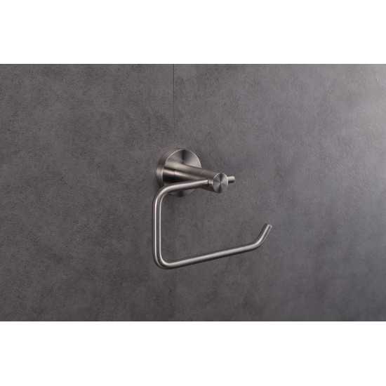 Bagno Nera Stainless Steel Toilet Paper Holder - Satin Nickel