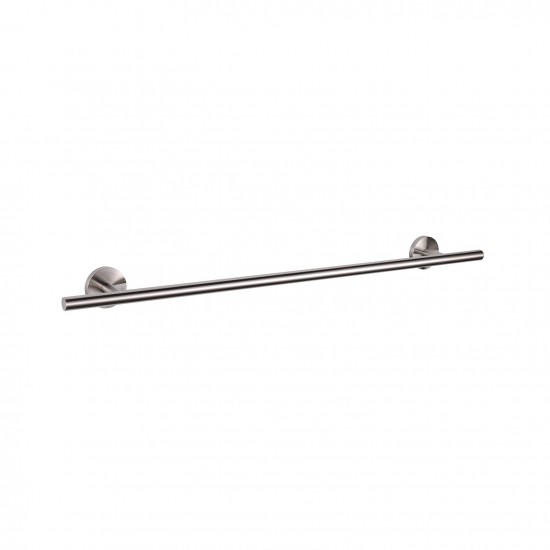 Bagno Nera Stainless Steel 30" Towel Bar - Satin Nickel