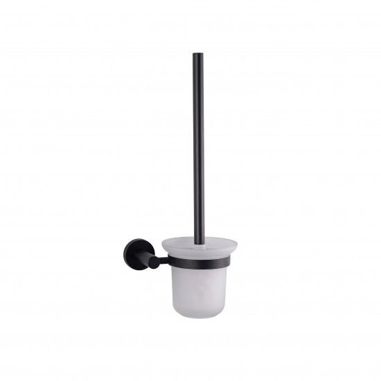 Bagno Nera Stainless Steel Toilet Brush - Matte Black