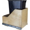 Preassembled 50 Quart Single Pullout Waste Container System