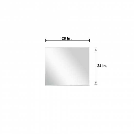 Lafarre 30" Rustic Acacia Vanity, White Quartz Top, White Square Sink, Monte Chrome Faucet Set, and 28" Frameless Mirror