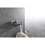 Bagno Bianca Stainless Steel Double Robe Hook - Brushed Nickel
